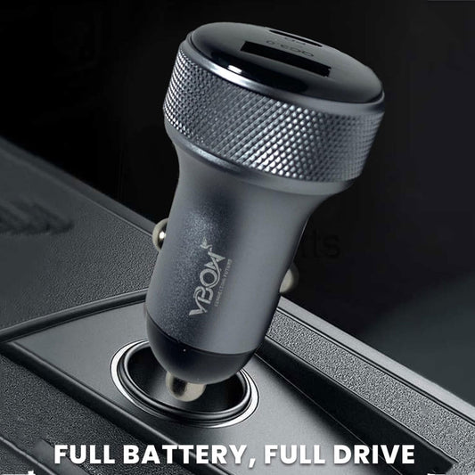 Universal Car Charger PD & QC Fast Charging – 12V–24V USB-C & USB-A Car Adapter for iPhone, Samsung & Android