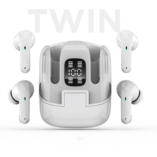 VBON Twin 2-in-1 Wireless Bluetooth Earbuds | ANC x4 | Bluetooth 5.4 | LED Display | IPX4 Waterproof