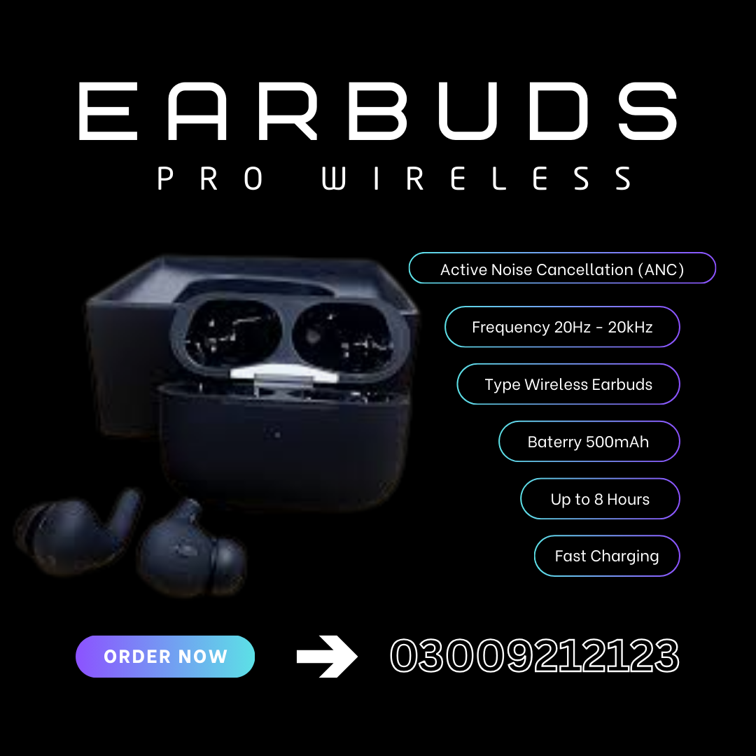 Airpods PRO 2nd Gernation Wireless Earbuds Touch Control 5.1 (BLACK)