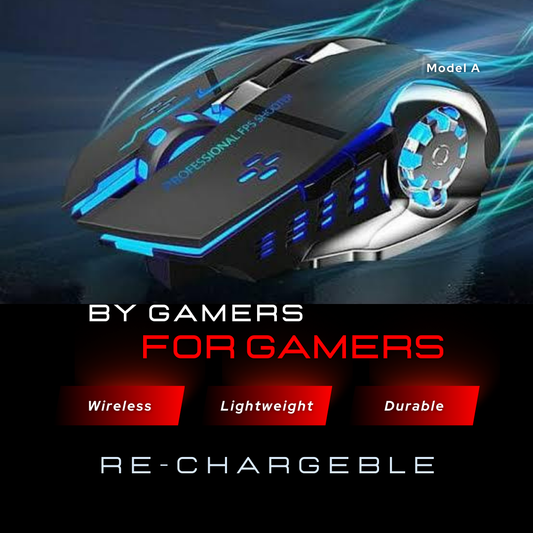 Wireless Gaming Mouse RGB - 7 Light Breathing RGB Mouse Gaming With 7 Side Buttons ,Wireless Professional Gaming Mouse