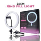 7ft Photography Light Stand with 26cm Ring Light | Studio Lighting Kit
